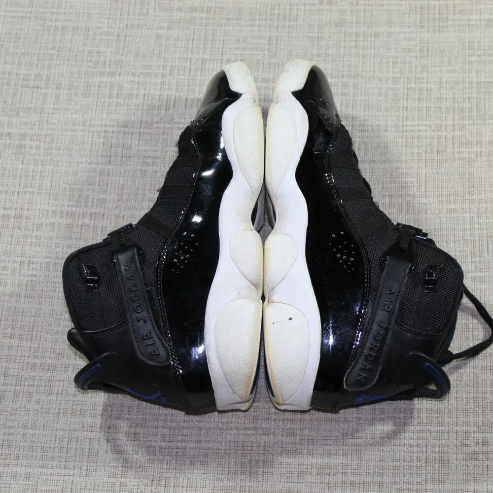 Nike Air Jordan 6 Rings Space Jam Size 9 Black and Blue Athletic Shoes